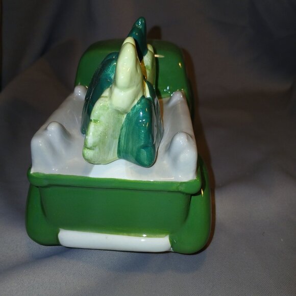 St. Patricks Day Ceramic Green Truck With Shamrocks By Kohls New with Tags Patty - Picture 4 of 16